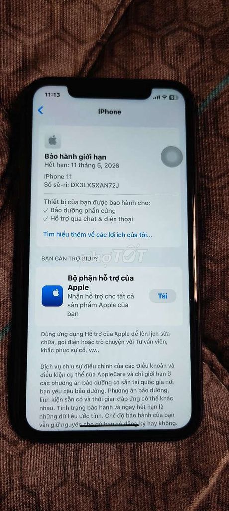 Apple iPhone 11 Lock 64GB Đen còn bh. Mua bán Điện thoại tại Quận 4 Tp Hồ Chí Minh được đăng bởi tu tai hình 1