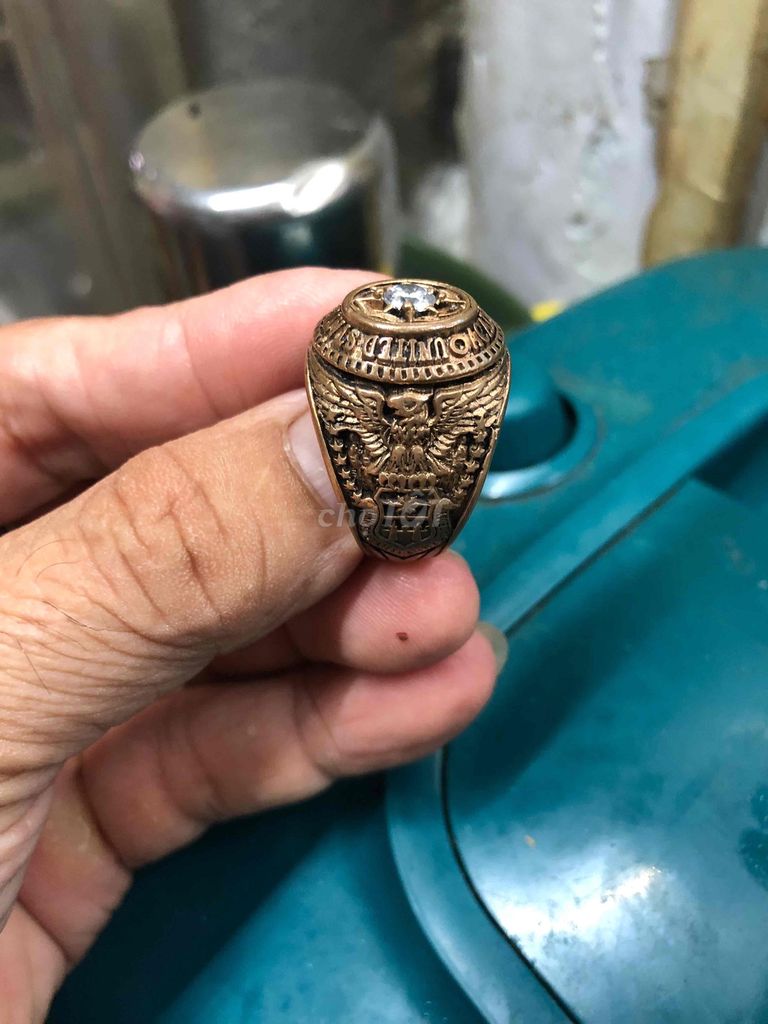 Nhẫn Vàng Nam Hột xoàn Nhẫn Mỹ Size 19.5 22. Mua bán Phụ kiện thời trang khác tại Quận 11 Tp Hồ Chí Minh được đăng bởi Ngoc  hình 1