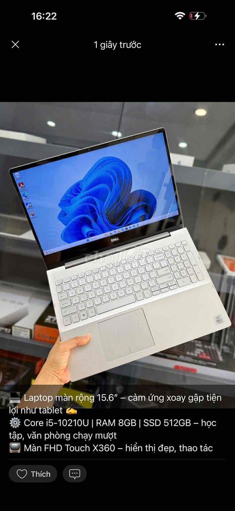 Dell Inspiron i5-10210U 15.6 inch 8GB/512GB. Mua bán Laptop tại Thành phố Biên Hòa Đồng Nai được đăng bởi Uyên Phạm hình 1