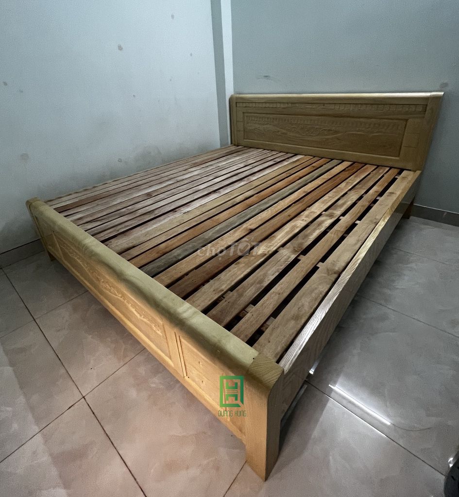 GIƯỜNG GỖ SỒI TỰ NHIÊN GIÁ RẺ - GIƯỜNG GỖ GIÁ RẺ. Mua bán Giường, chăn ga gối nệm tại Quận Tân Bình Tp Hồ Chí Minh được đăng bởi LÊ VĂN HÙNG hình 1