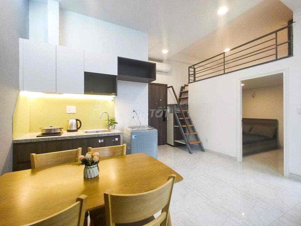 DUPLEX 2PN BAN CÔNG 30m2 FULL NỘI THẤT - CỬA VÂN TAY