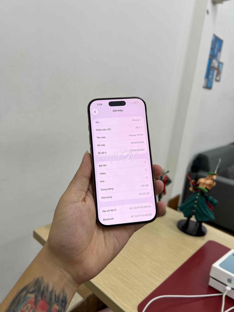 Apple iPhone 16 Pro Vn/a 128GB Pin 93% Zin Nguyên. Mua bán Điện thoại tại Quận Cầu Giấy Hà Nội được đăng bởi Trung Kiên Trả Góp Bao Nợ Xấu hình 1