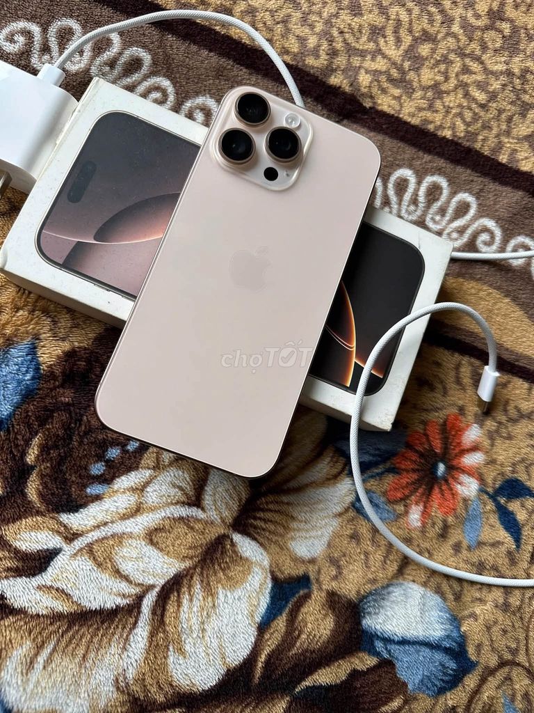 Apple iPhone 16 Pro Max 256GB Sa mạc Đã sử dụng. Mua bán Điện thoại tại Quận 5 Tp Hồ Chí Minh được đăng bởi Hội Đồ Điện Tử hình 1