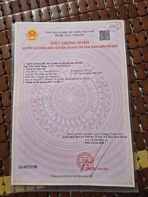 Chính chủ bán 750m2 đất phường hắc dịch hcm