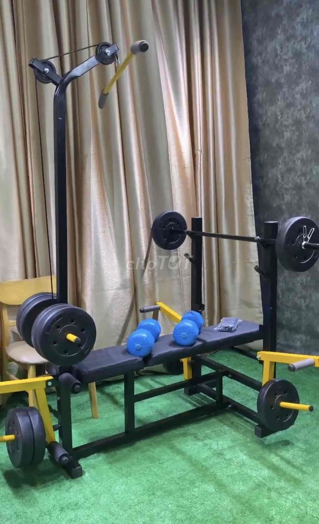 Ghế tập tạ đa năng Đen vàng Đã sử dụng. Mua bán Đồ thể thao, Dã ngoại tại Quận Bình Tân Tp Hồ Chí Minh được đăng bởi Nguyễn Xuân đạt  hình 1