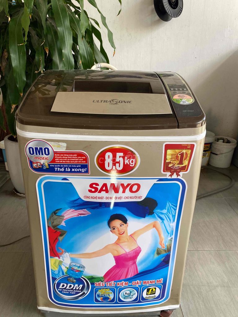 Máy giặt Sanyo 8.5 kg đời cao zin nguyên