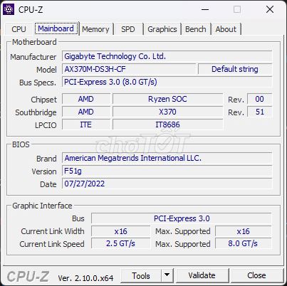 Main AX370M DS3H và cặp ram d4 3200