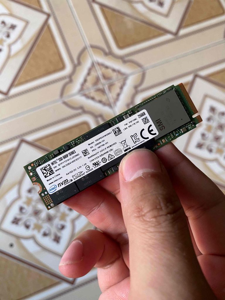 SSD Intel NVMe 256GB chuẩn máy usa Win 10 Pro. Mua bán Linh kiện (RAM, Card...) tại Quận 1 Tp Hồ Chí Minh được đăng bởi Nguyễn hình 1