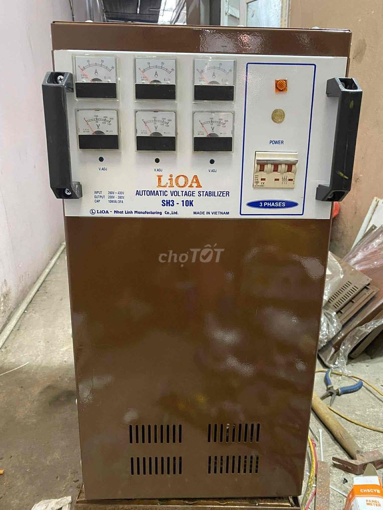 Ổn áp Lioa SH3 - 10K 3 pha. Mua bán Đồ chuyên dụng, Giống nuôi trồng tại Quận Long Biên Hà Nội được đăng bởi Quang Đạt hình 1
