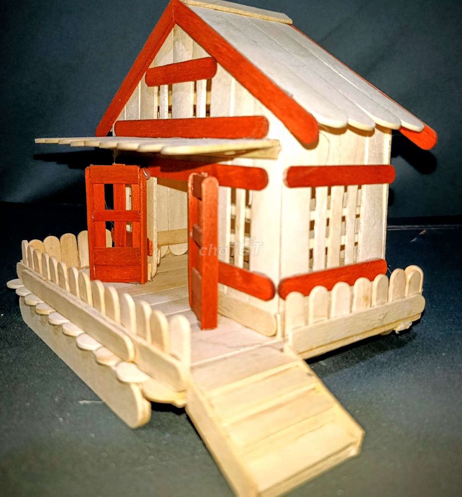 Mô hình trang trí Nhà gỗ mẫu 2. Mua bán Cây cảnh, đồ trang trí tại Quận Bình Tân Tp Hồ Chí Minh được đăng bởi hauhandmade  hình 1