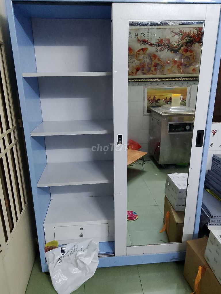 Tủ sắt dày nặng kt 1,2*0,5*1,8m. Mua bán Nội thất, đồ gia dụng khác tại Quận 6 Tp Hồ Chí Minh được đăng bởi Ngọc Lực hình 2