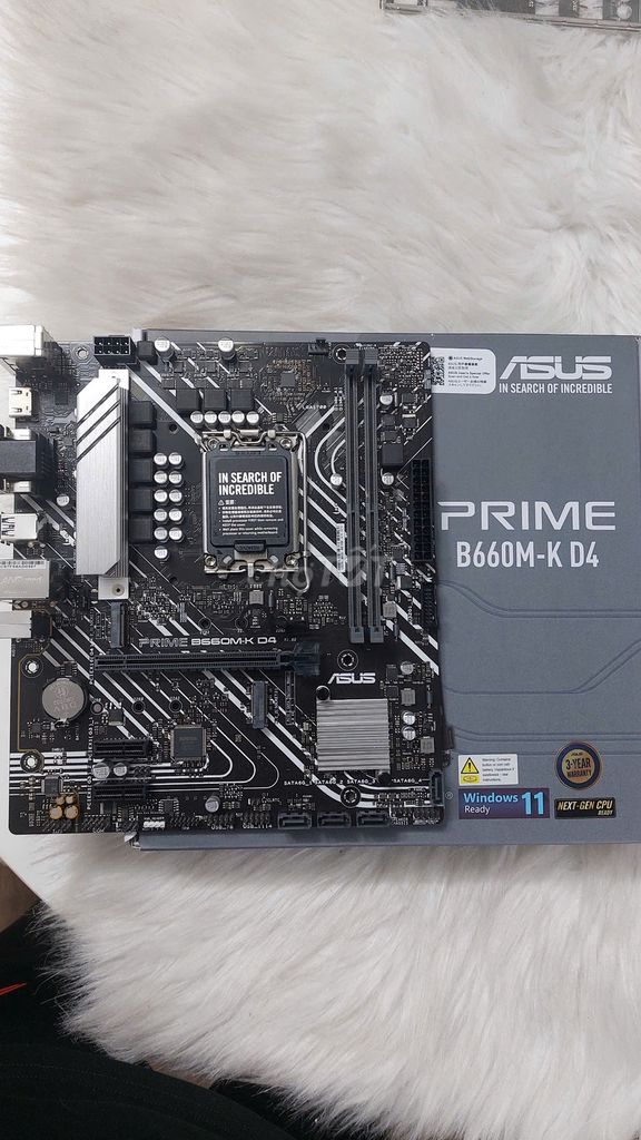 MAIN Asus Prime B660M-K D4 fullbox còn BH - 2tr