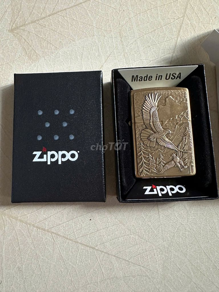 Zippo mới 100% - Hàng Mỹ - Đại Bàng (Eagles Dare)