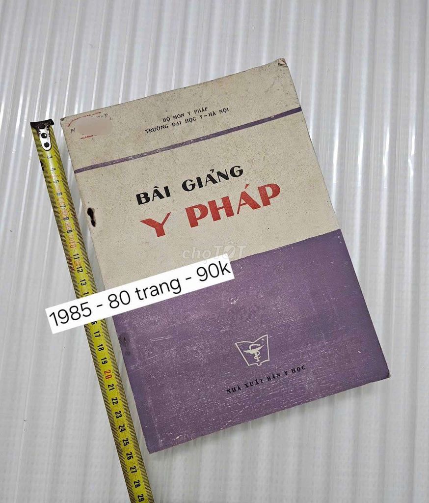 Sách Bài Giảng Y Pháp 1985. Mua bán Sách tại Thành phố Tân An Long An được đăng bởi mấy cuốn sách cũ hình 1