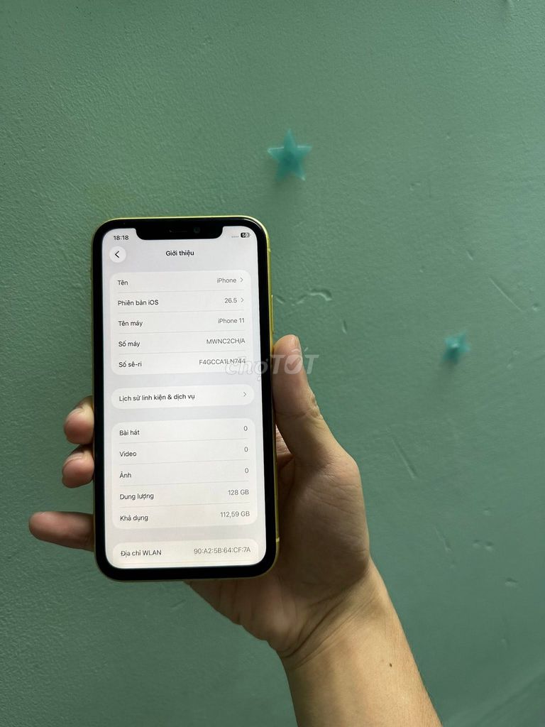 Apple iPhone 11 128GB Vàng 2 sim. Mua bán Điện thoại tại Quận 5 Tp Hồ Chí Minh được đăng bởi Hội Đồ Điện Tử hình 1