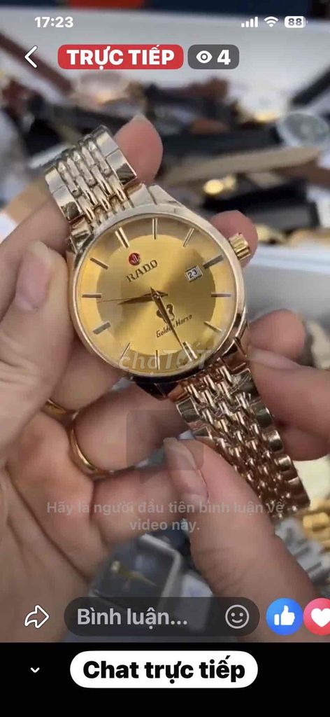 Đồng hồ Rado Nam Vàng. Mua bán Đồng hồ tại Thành phố Thủ Đức Tp Hồ Chí Minh được đăng bởi Nguyễn Sơn  hình 1