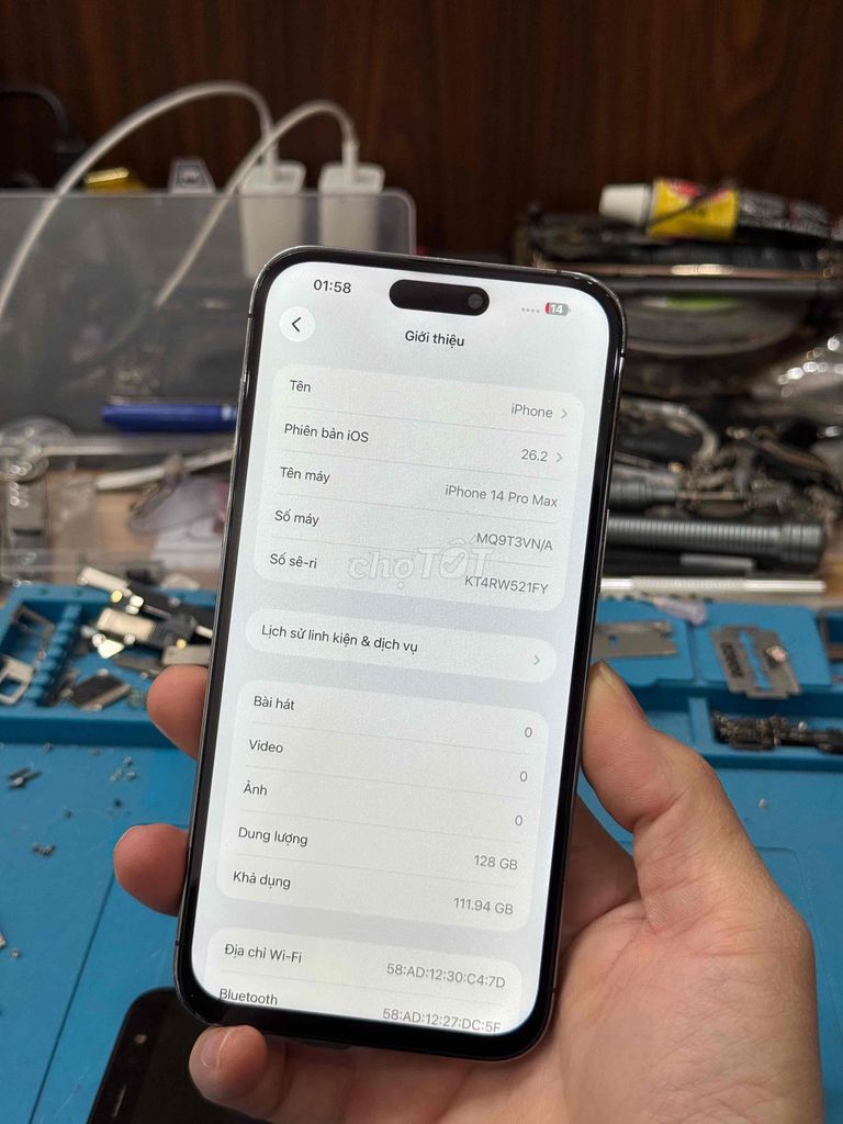 Apple iPhone 14 Pro Max 128GB Tím. Mua bán Điện thoại tại Huyện Mê Linh Hà Nội được đăng bởi Luyệnnn hình 1