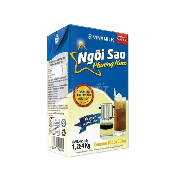 Sữa đặc Ngôi sao Phương Nam xanh biển hộp 1,284kg