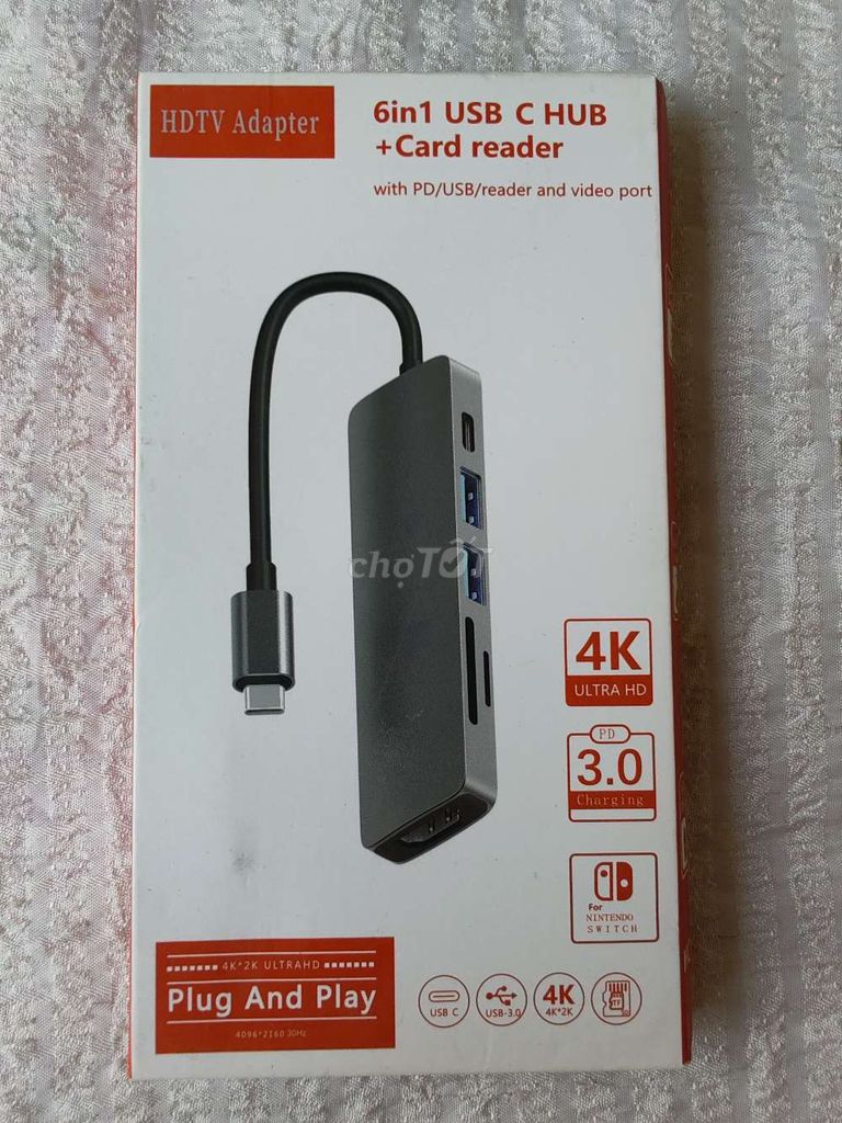 Hub chuyển đổi 6 trong 1

Từ Type C ra 2 USB 3.0,