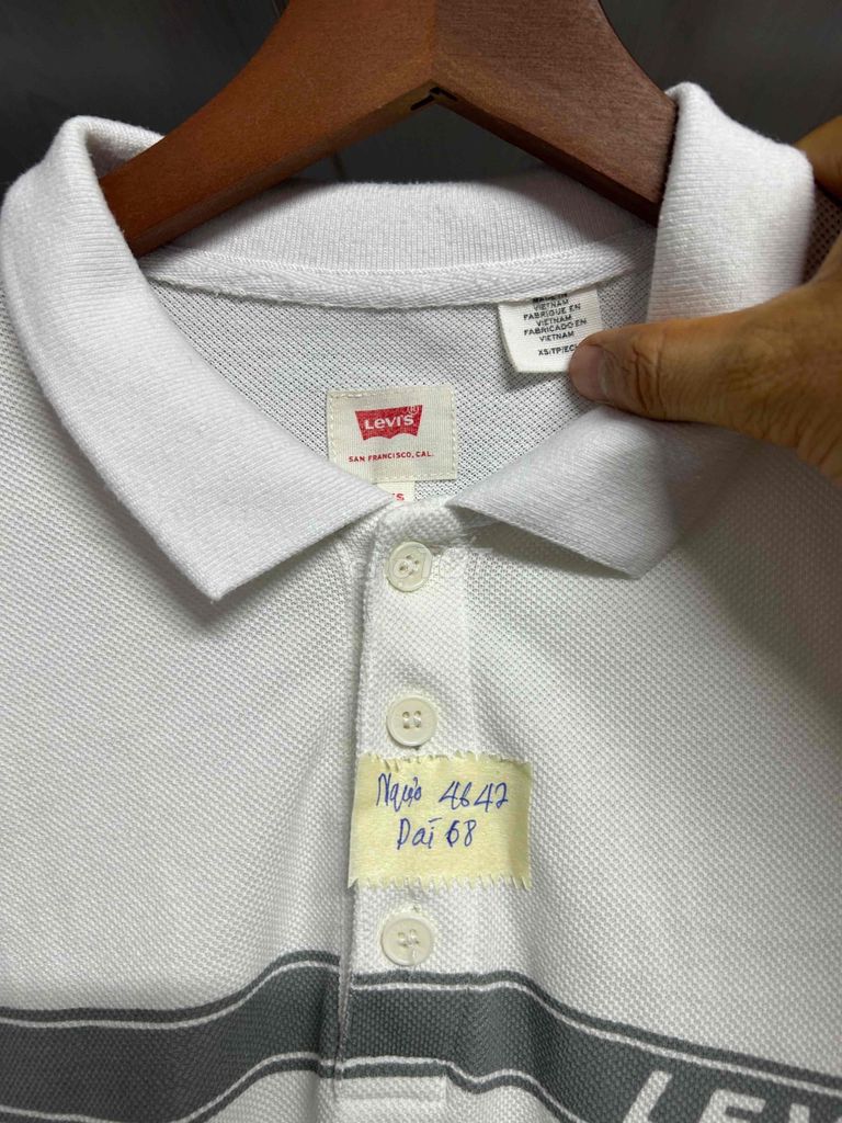 Áo polo Levis Nam Vải Trắng Việt Nam. Mua bán Quần áo tại Quận Gò Vấp Tp Hồ Chí Minh được đăng bởi ĐỒ Si HIỆU CHÍNH HÃNG hình 1