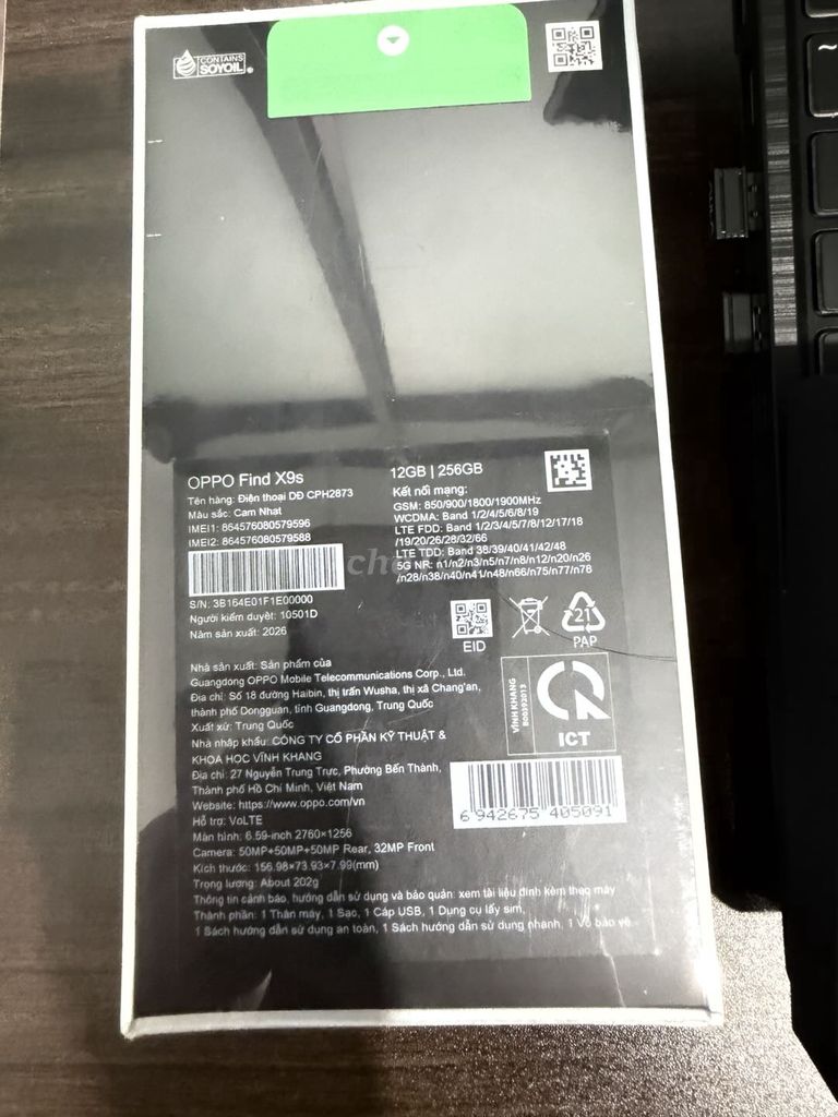 OPPO Find X9s 256GB Cam Nhật. Mua bán Điện thoại tại Quận 11 Tp Hồ Chí Minh được đăng bởi Quang hình 1