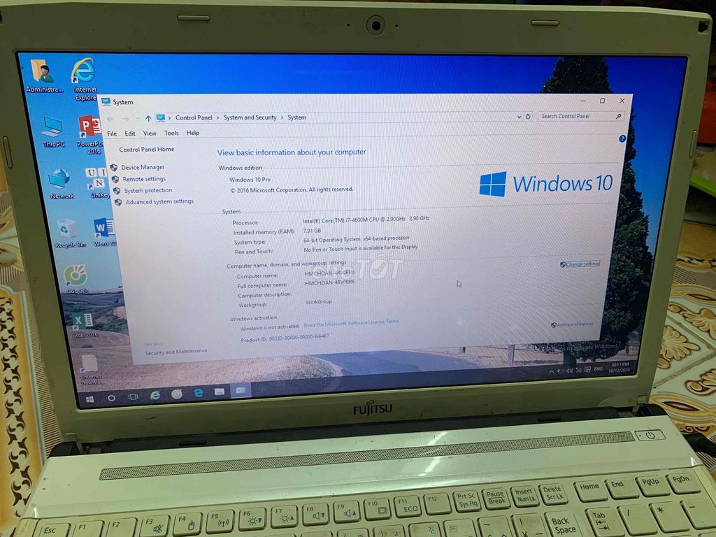 Laptop Fujitsu văn phòng game nhẹ i7 4600m ram 8g