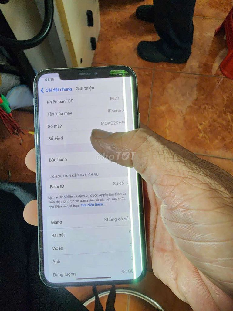 Apple iPhone X 64GB Đã qua sử dụng. Mua bán Điện thoại tại Huyện Đô Lương Nghệ An được đăng bởi Lien Lê hình 1