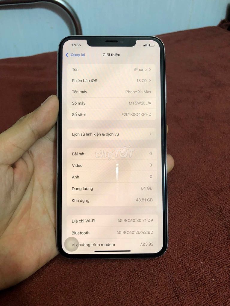 Apple iPhone Xs Max 64GB Trắng Like New. Mua bán Điện thoại tại Quận 4 Tp Hồ Chí Minh được đăng bởi Hội Đồ Điện Tử hình 1