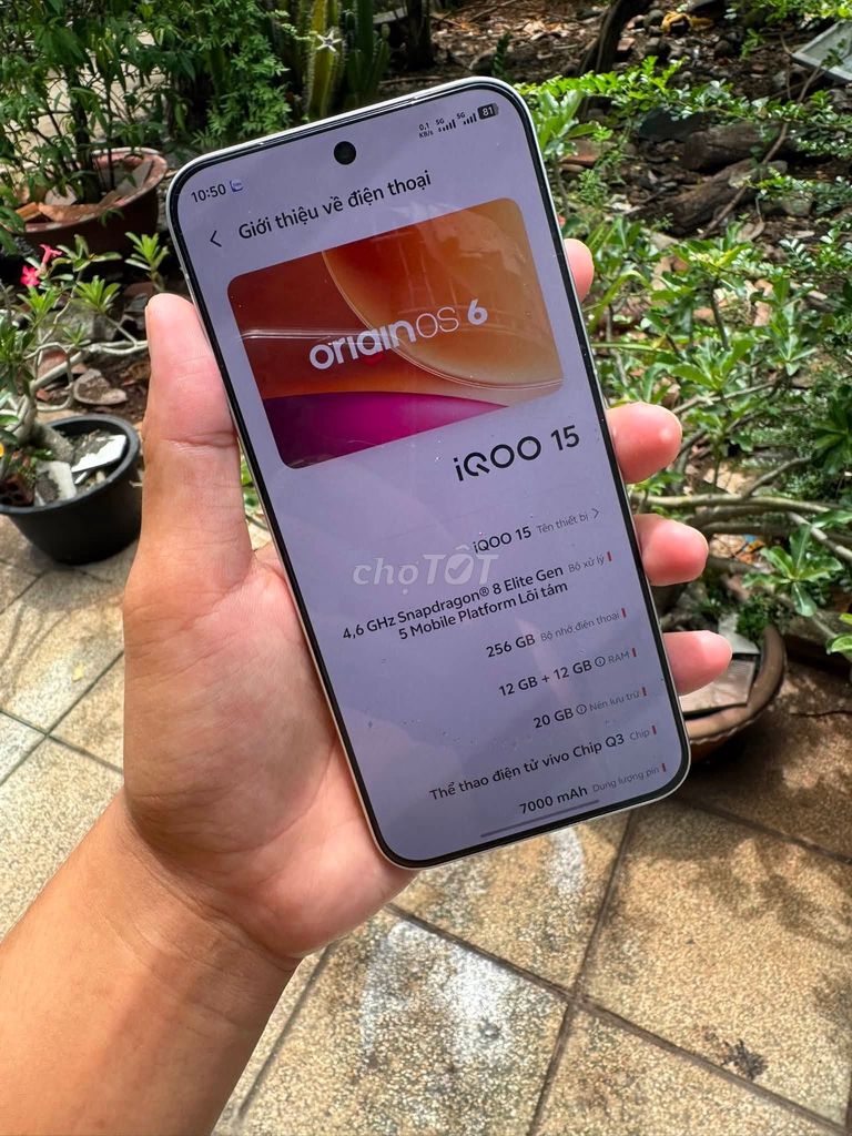 Vivo iQOO 15 12GB/256GB Trắng. Mua bán Điện thoại tại Quận Bình Thạnh Tp Hồ Chí Minh được đăng bởi Hội Đồ Điện Tử hình 1
