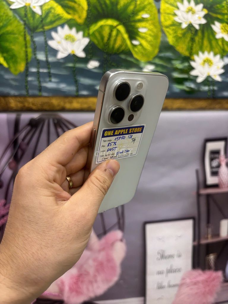 Apple iPhone 15 Pro 128GB Trắng Zin Khay sim. Mua bán Điện thoại tại Quận Bắc Từ Liêm Hà Nội được đăng bởi Cửa hàng Bính Táo hình 1