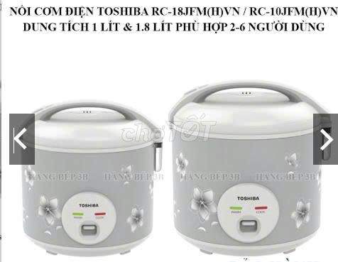 Nồi cơm điện Toshiba RC-18JFM(H)VN Xám 1.8 lít. Mua bán Bếp, lò, đồ điện nhà bếp tại Thành phố Thủ Đức Tp Hồ Chí Minh được đăng bởi Nguyễn Thanh Trúc hình 1