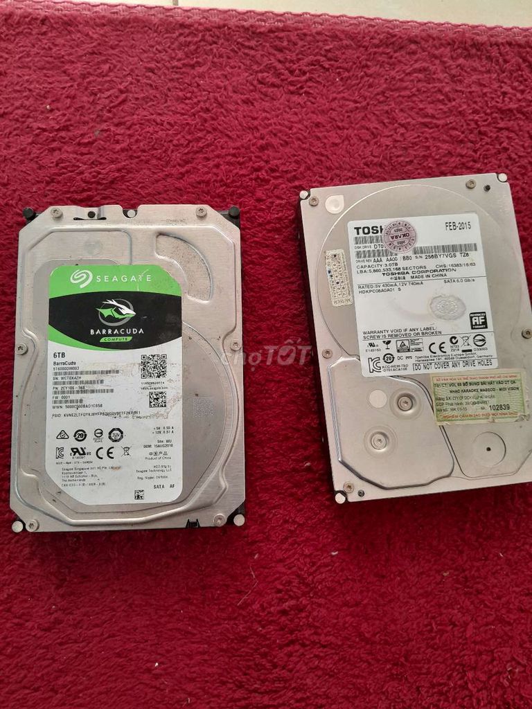 Ổ cứng Seagate Barracuda 6TB. Mua bán Linh kiện (RAM, Card...) tại Huyện Triệu Sơn Thanh Hóa được đăng bởi Trung Thảo  hình 1