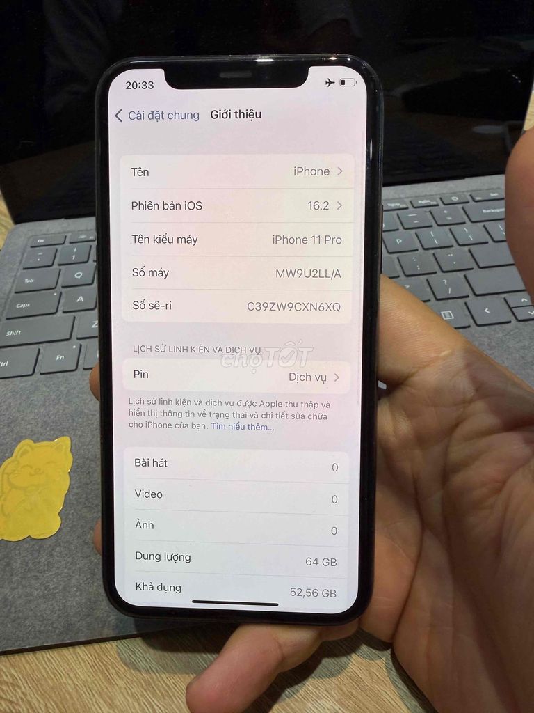 Apple iPhone 11 Pro 64GB xanh. Mua bán Điện thoại tại Quận Phú Nhuận Tp Hồ Chí Minh được đăng bởi Thanh nam hình 1