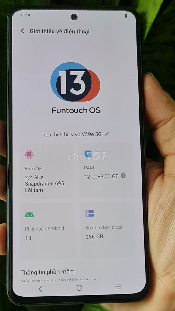 VIVO V29E 5G 12+8/256  KEN 99.9% BH 5/2025 CHẤT