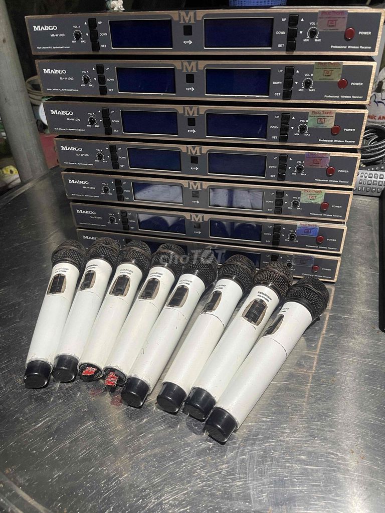 7 Đầu thu micro Maingo MA-W1000 ,và 8 tay Micro. Mua bán Tivi, Âm thanh tại Thị xã Duyên Hải Trà Vinh được đăng bởi CHUYÊN MUA BÁN THANH LÝ ÂM THANH THU MUA TIVI CỦ XÁC TIVI ĐỜI CAO hình 1