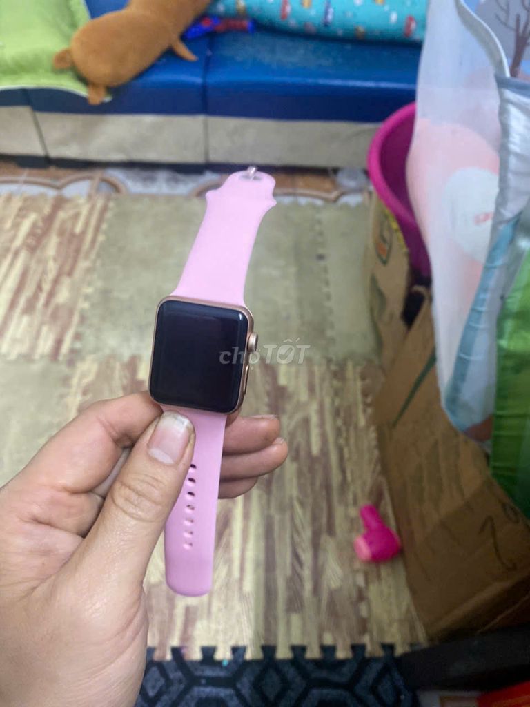 Apple watch series 3 38mm  nhôm  vằng  x