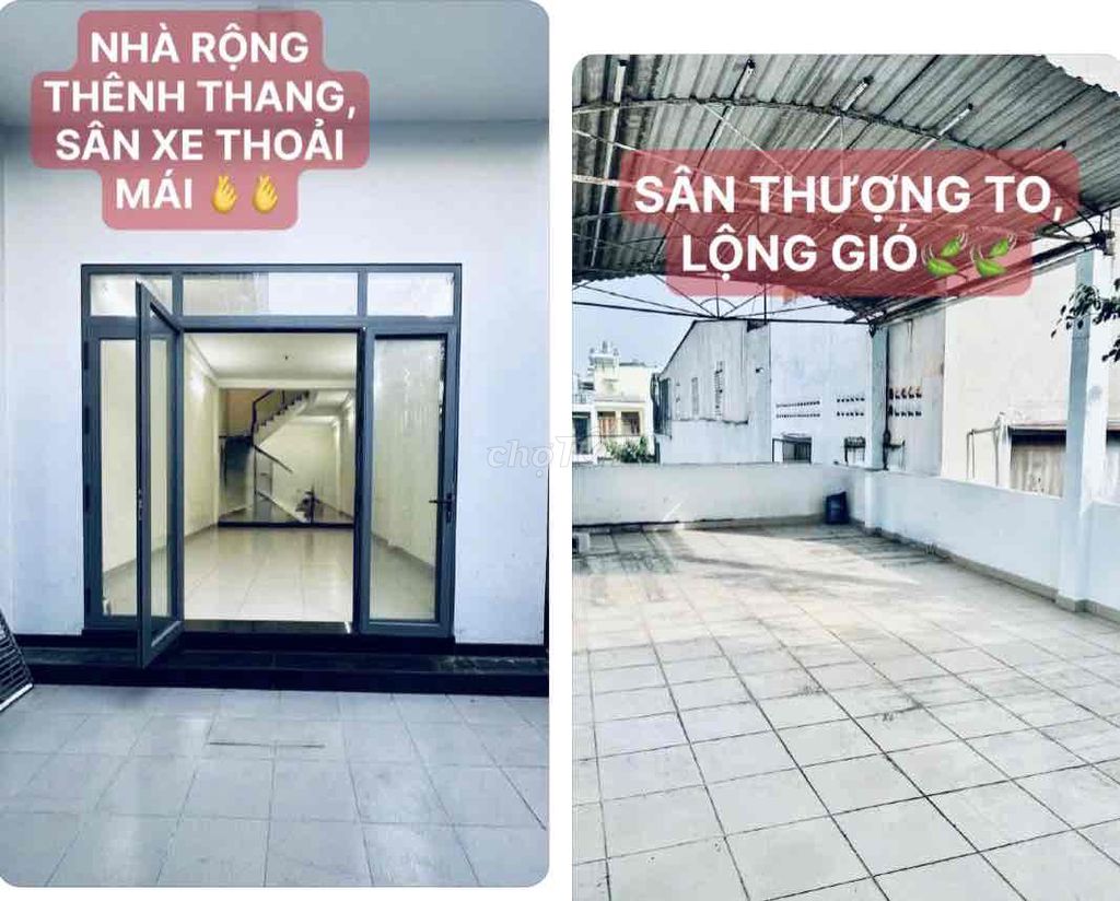 NHÀ MỚI,RỘNG THOÁNG 4,5x 25m,1 TRỆT 1L 3P.NGỦ 3WC SÂN THƯỢNG,Ở KD VPCT