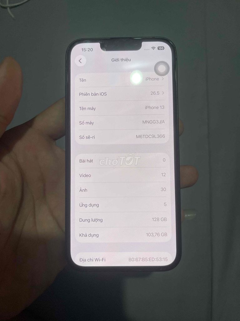Apple iPhone 13 128GB Xanh lá 86%. Mua bán Điện thoại tại Huyện Long Thành Đồng Nai được đăng bởi Trần Vũ hình 1