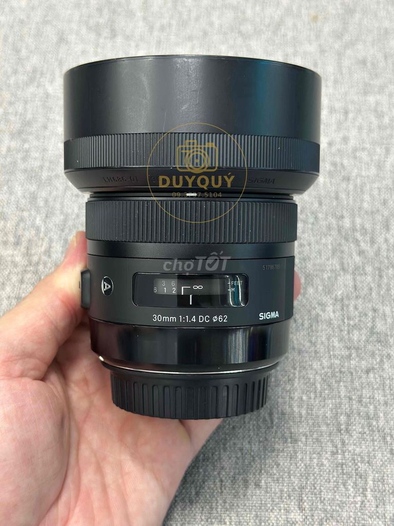 Ống kính Sigma 30 F1.4 DC HSM Art Canon. Mua bán Máy ảnh, Máy quay tại Quận Bình Tân Tp Hồ Chí Minh được đăng bởi Phạm Phú Duy hình 1