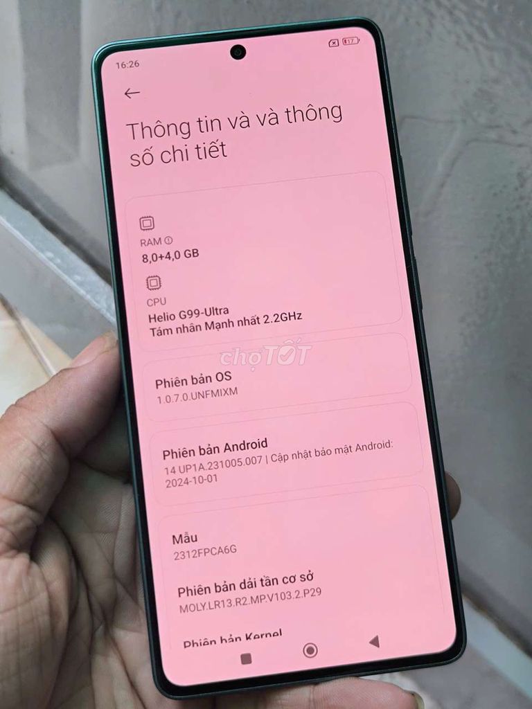 Xiaomi POCO M6 Pro 256GB Xanh ngọc. Mua bán Điện thoại tại Quận Tân Bình Tp Hồ Chí Minh được đăng bởi nghiêm  hình 1