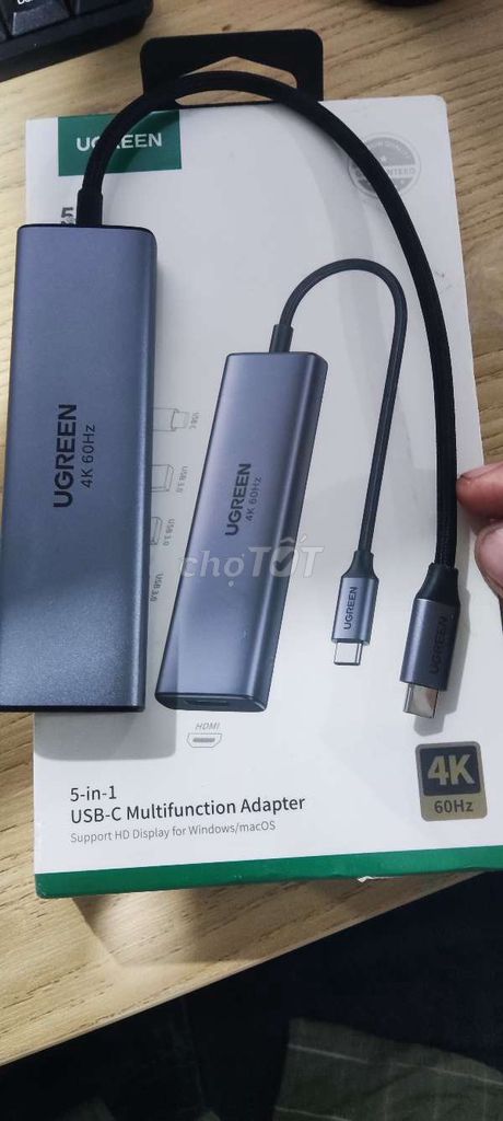 Bộ chuyển đổi USB-C UGREEN 5-in-1. Mua bán Phụ kiện (Màn hình, Chuột...) tại Thị xã Đức Phổ Quảng Ngãi được đăng bởi Man Nhi hình 1