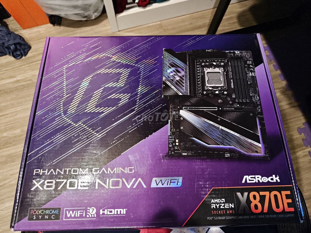 ASRock X870E Nova Wifi Mainboard AM5 DDR5. Mua bán Linh kiện (RAM, Card...) tại Quận Hoàn Kiếm Hà Nội được đăng bởi Xuân Thanh hình 1