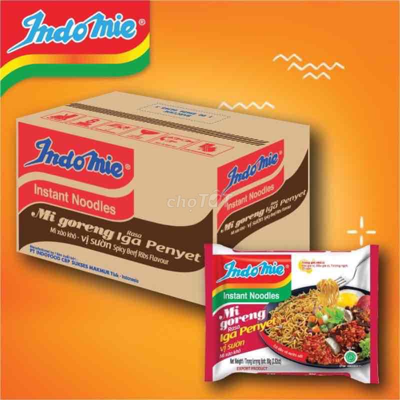 Mì gói Indomie Sườn cay 85g Indonesia 2027. Mua bán Đồ ăn, thực phẩm và các loại khác tại Huyện Bình Chánh Tp Hồ Chí Minh được đăng bởi Gia Bảo hình 1
