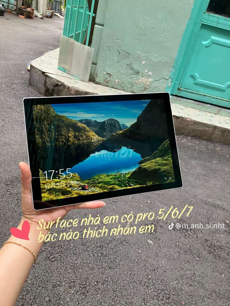 Surface Pro 7&6 5 Gen10 zin mỏng đẹp có bh&có ship