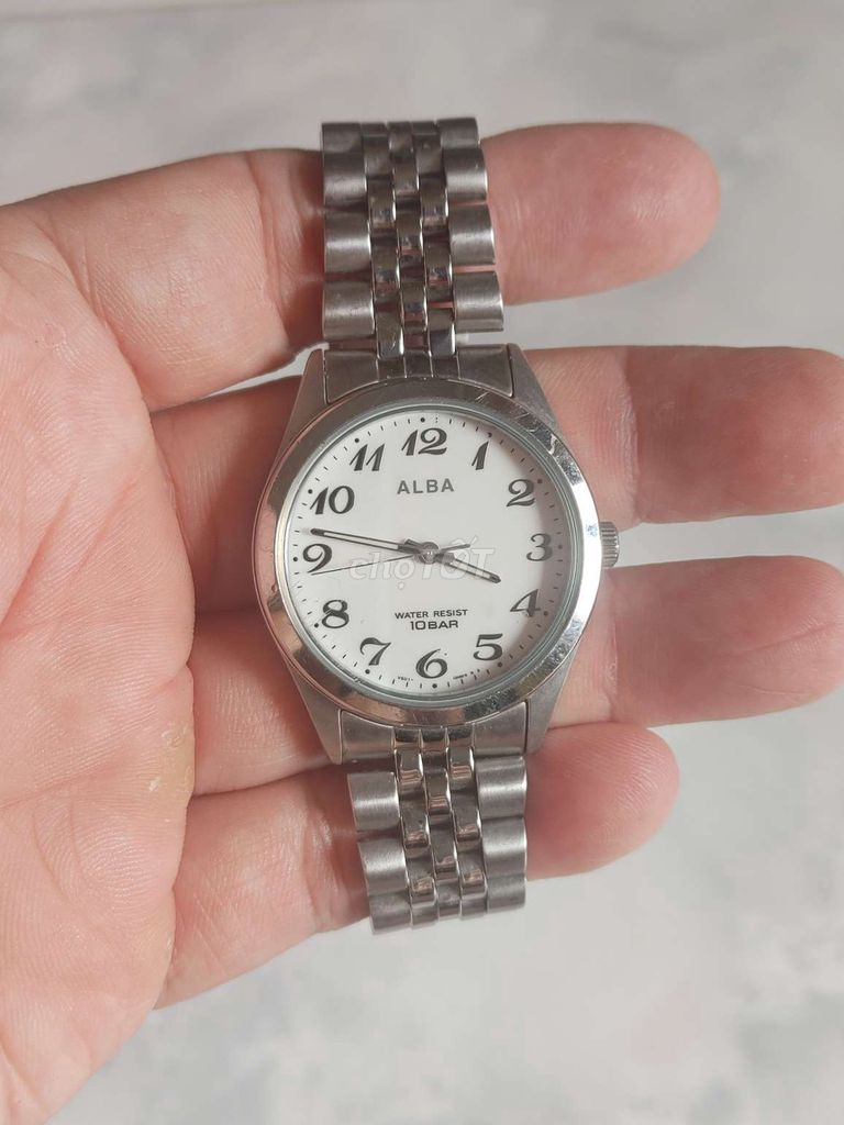 Đồng hồ Alba( seiko) pin vỏ thép. Mua bán Đồng hồ tại Quận Bình Thạnh Tp Hồ Chí Minh được đăng bởi Nguyen Bich Lien hình 1