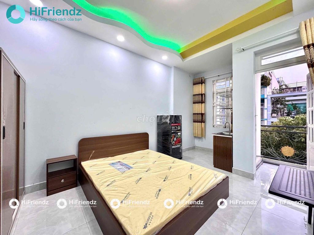 ✨trống sẵn siêu phẩm studio full nội thất ban công lớn - sát Parc Mall