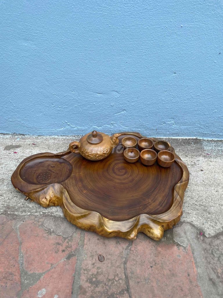 Khay trà gỗ màu nâu. Mua bán Nội thất, đồ gia dụng khác tại Huyện Thường Tín Hà Nội được đăng bởi Nguyễn Công Bôn hình 1
