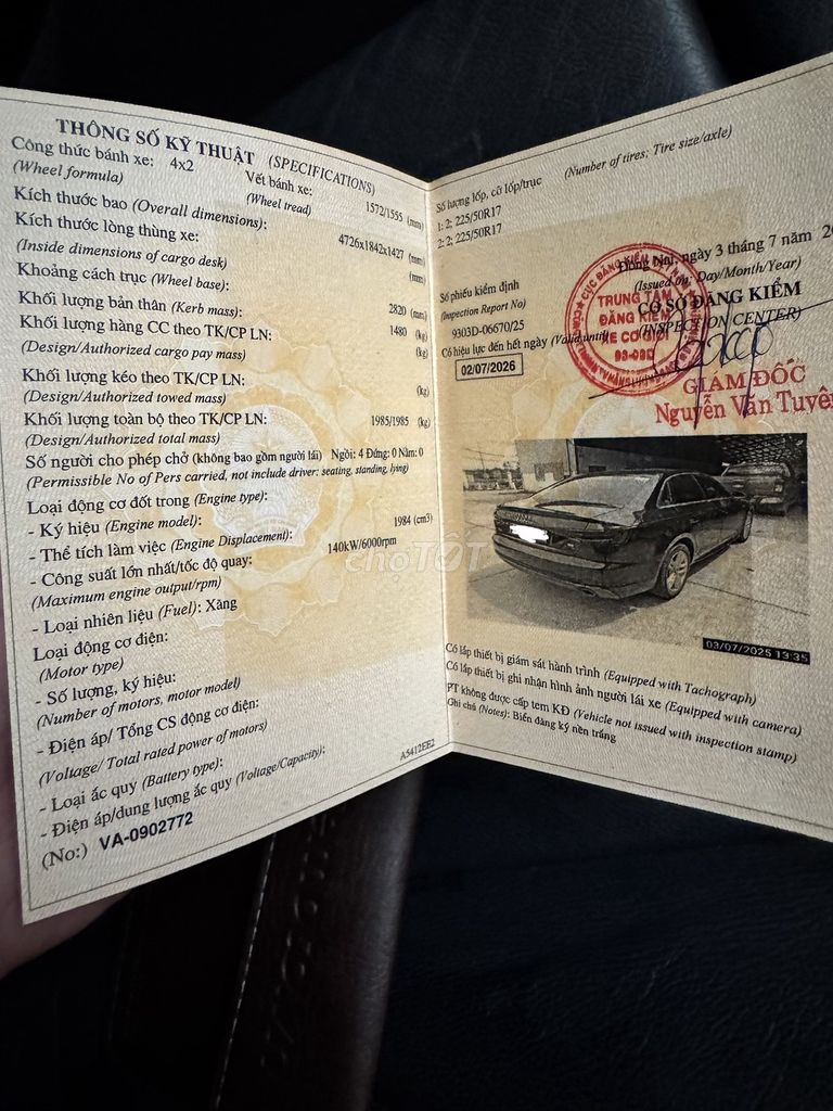 Audi A4 2018 2.0 TFSI - 940000 km. Mua bán Ô tô tại Huyện Bù Đăng Bình Phước được đăng bởi Phạm sinh tài hình 4