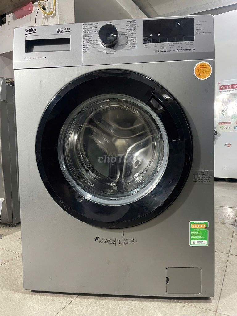 Máy giặt Beko 8kg Inverter nhẹ điện - FreeShip. Mua bán Máy giặt tại Quận 7 Tp Hồ Chí Minh được đăng bởi QUANG PHÁT hình 1