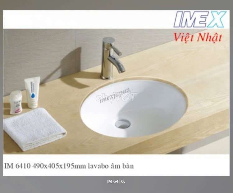 Lavabo âm bàn Imex Việt Nhật IM 6410 Men sứ. Mua bán Thiết bị vệ sinh, nhà tắm tại Huyện Nhà Bè Tp Hồ Chí Minh được đăng bởi IMEX Việt Nhật hình 1